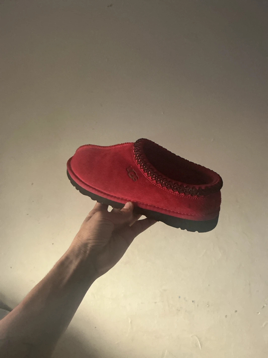 UGG Scuffette Red Suede Slippers