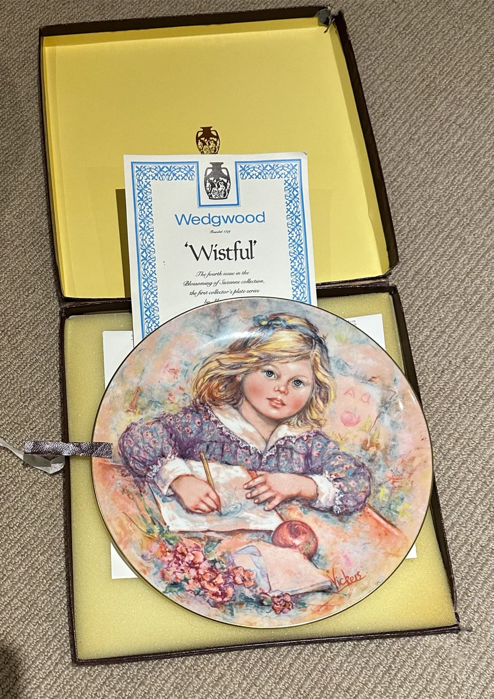 Wedgwood Wistful Collectible Plate