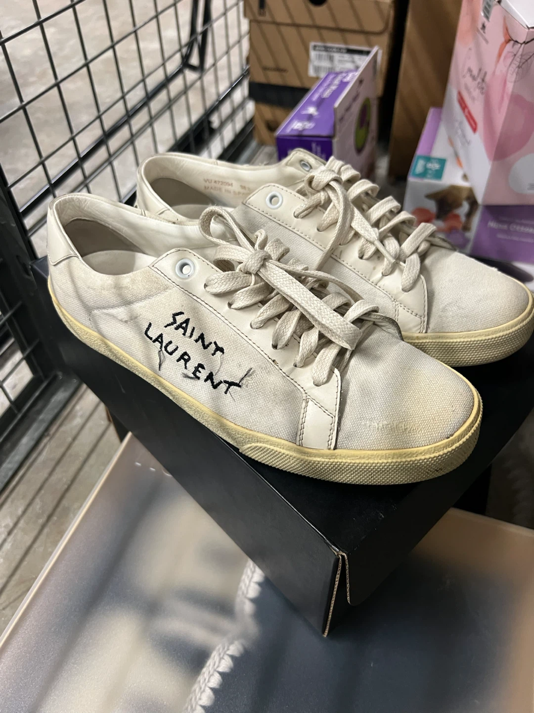 Saint Laurent Canvas Sneakers - photo 2