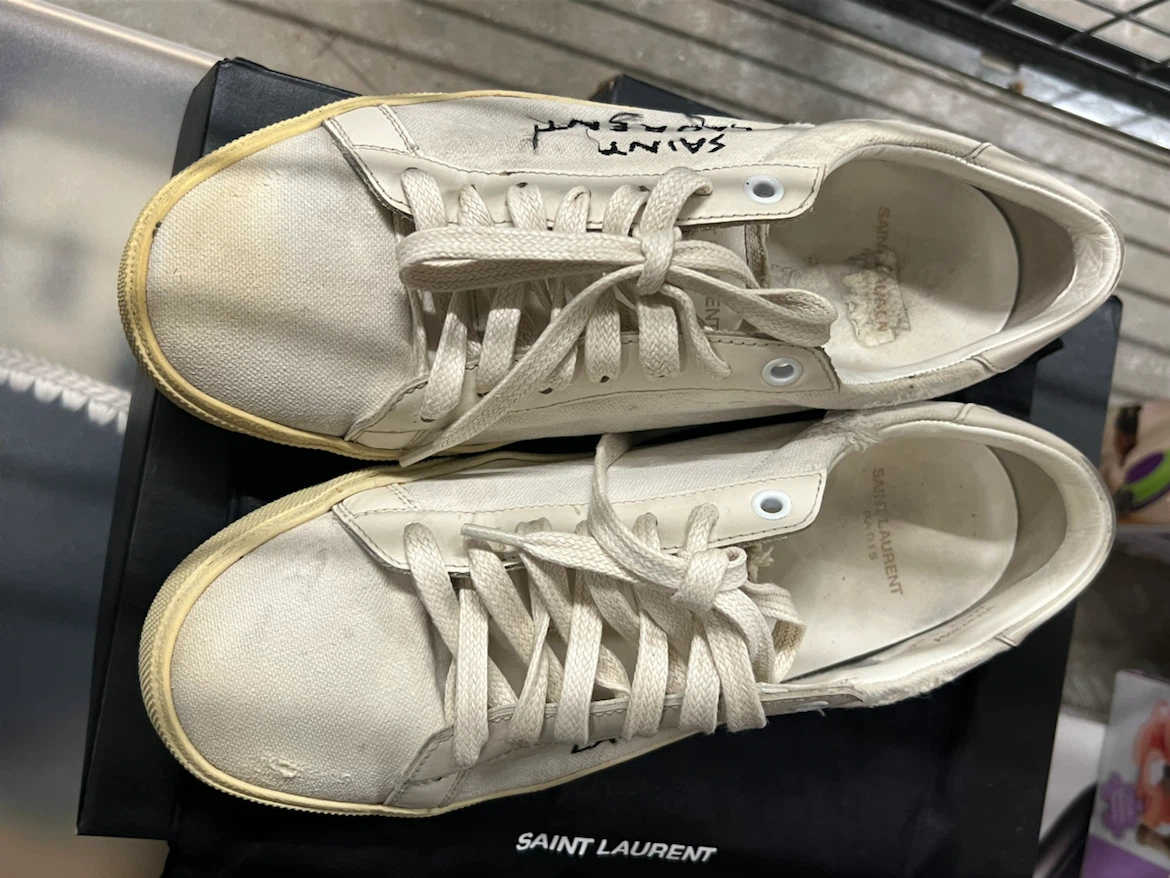 Saint Laurent Canvas Sneakers - photo 3
