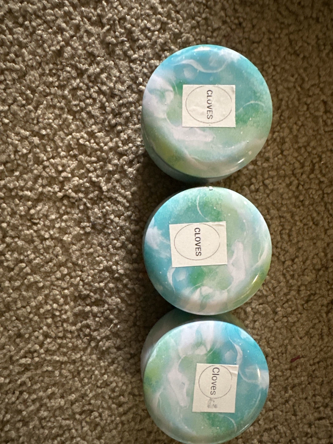 Set of 3 "CLOVES" Scented Candles