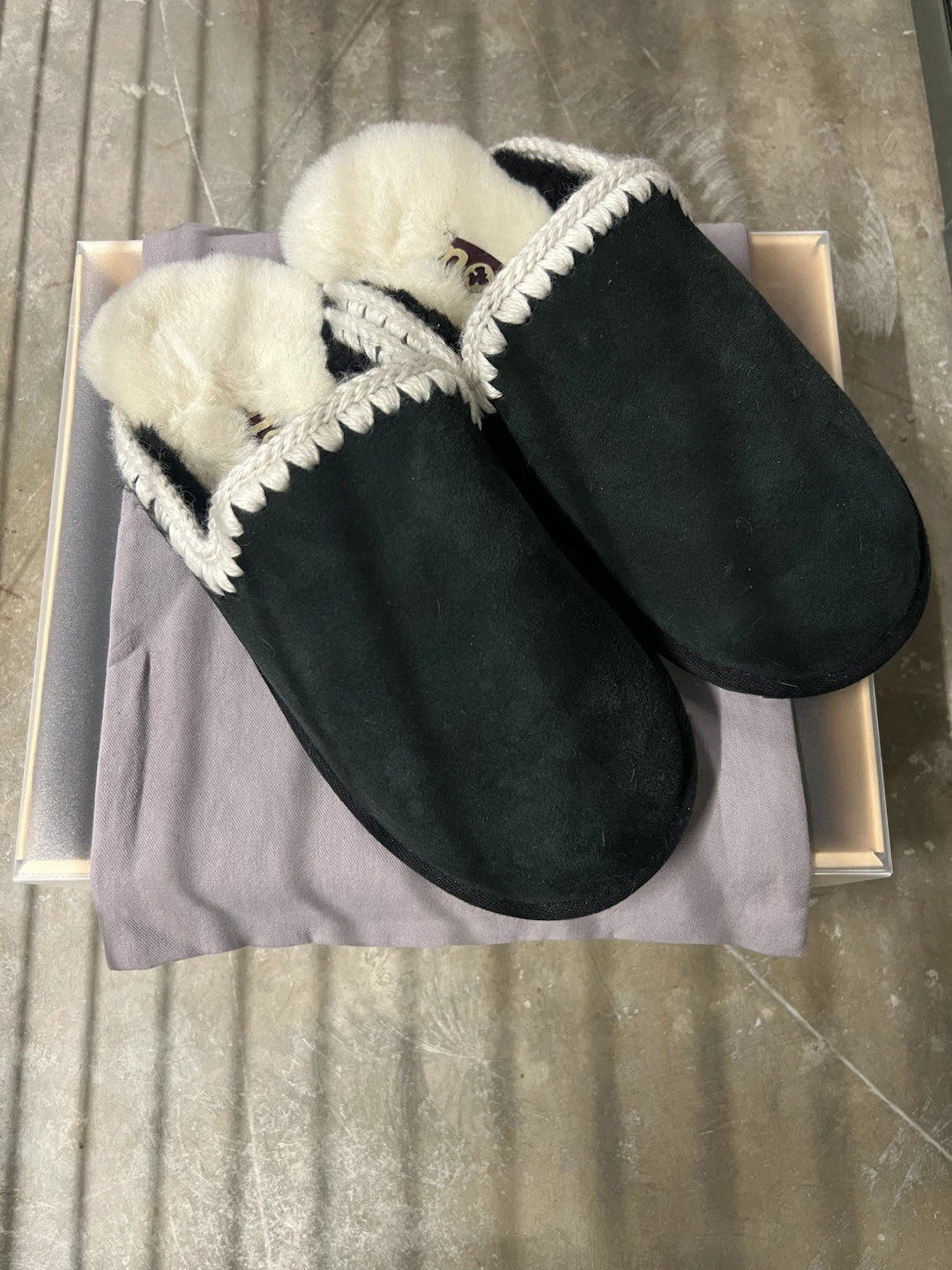 MOU Suede Sheepskin Slippers - photo 2