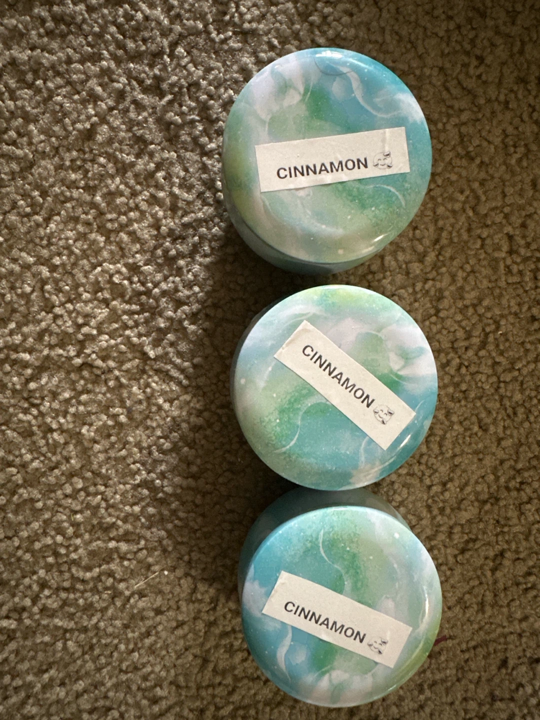 3 x Cinnamon Scented Candles
