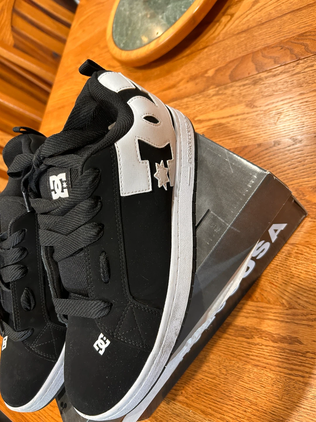 DC Shoes Court Graffik Black White Men's Size 11.5 - photo 2