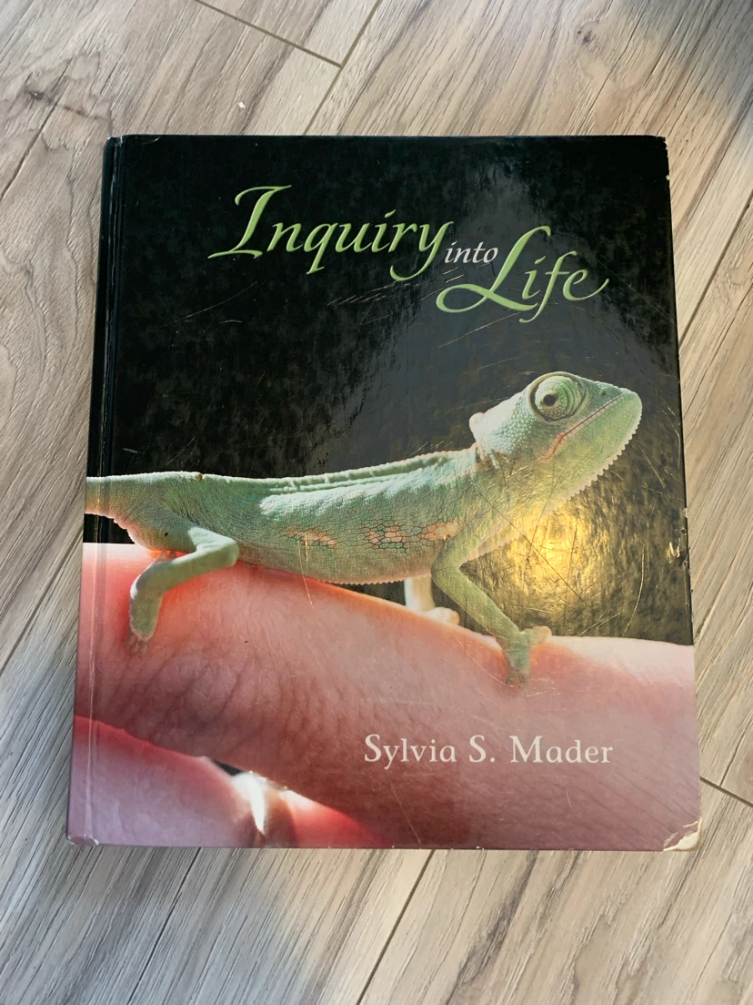 Inquiry into Life Textbook by Sylvia S. Mader