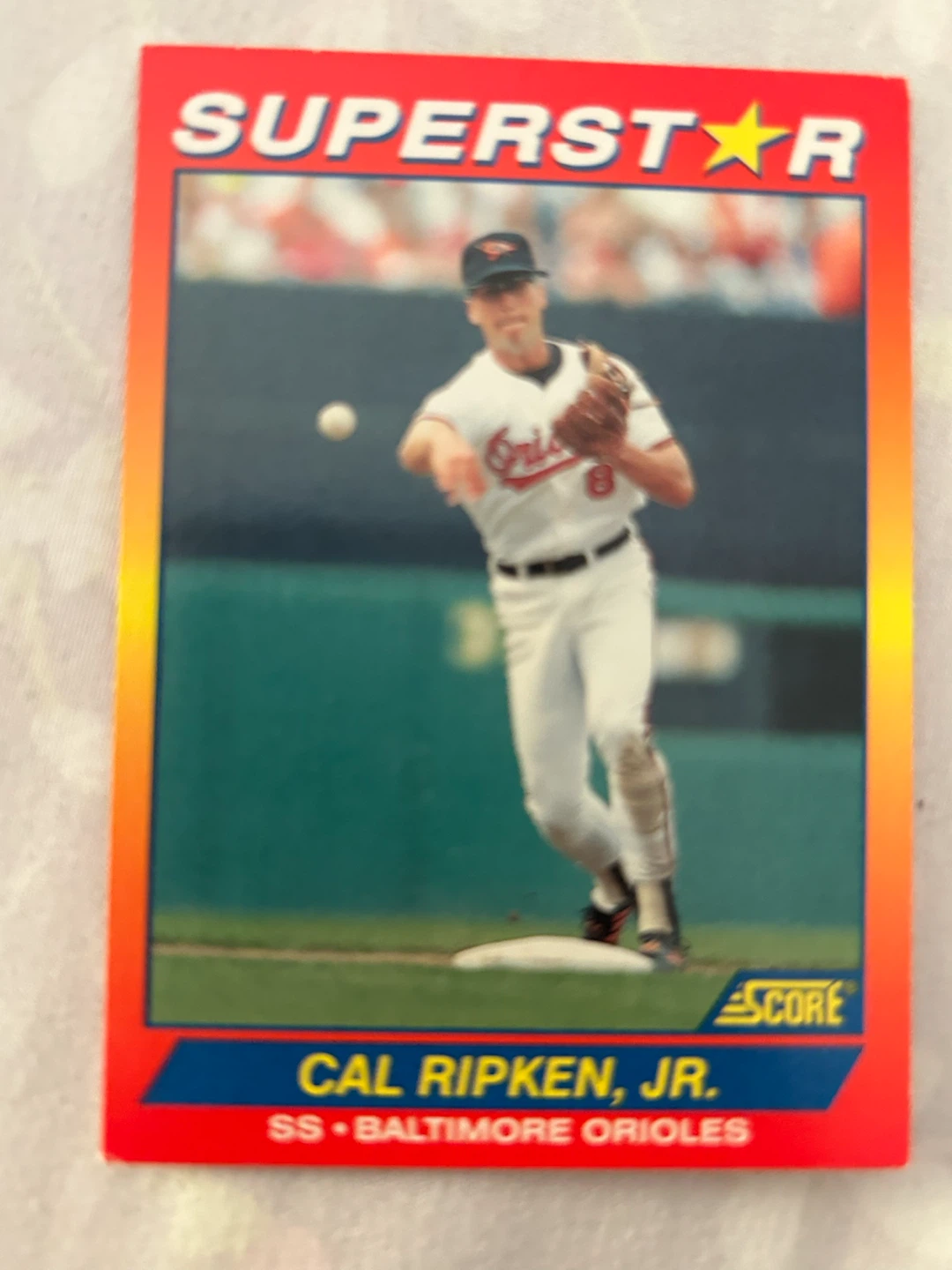 1990 Score Baseball Card Cal Ripken Jr.