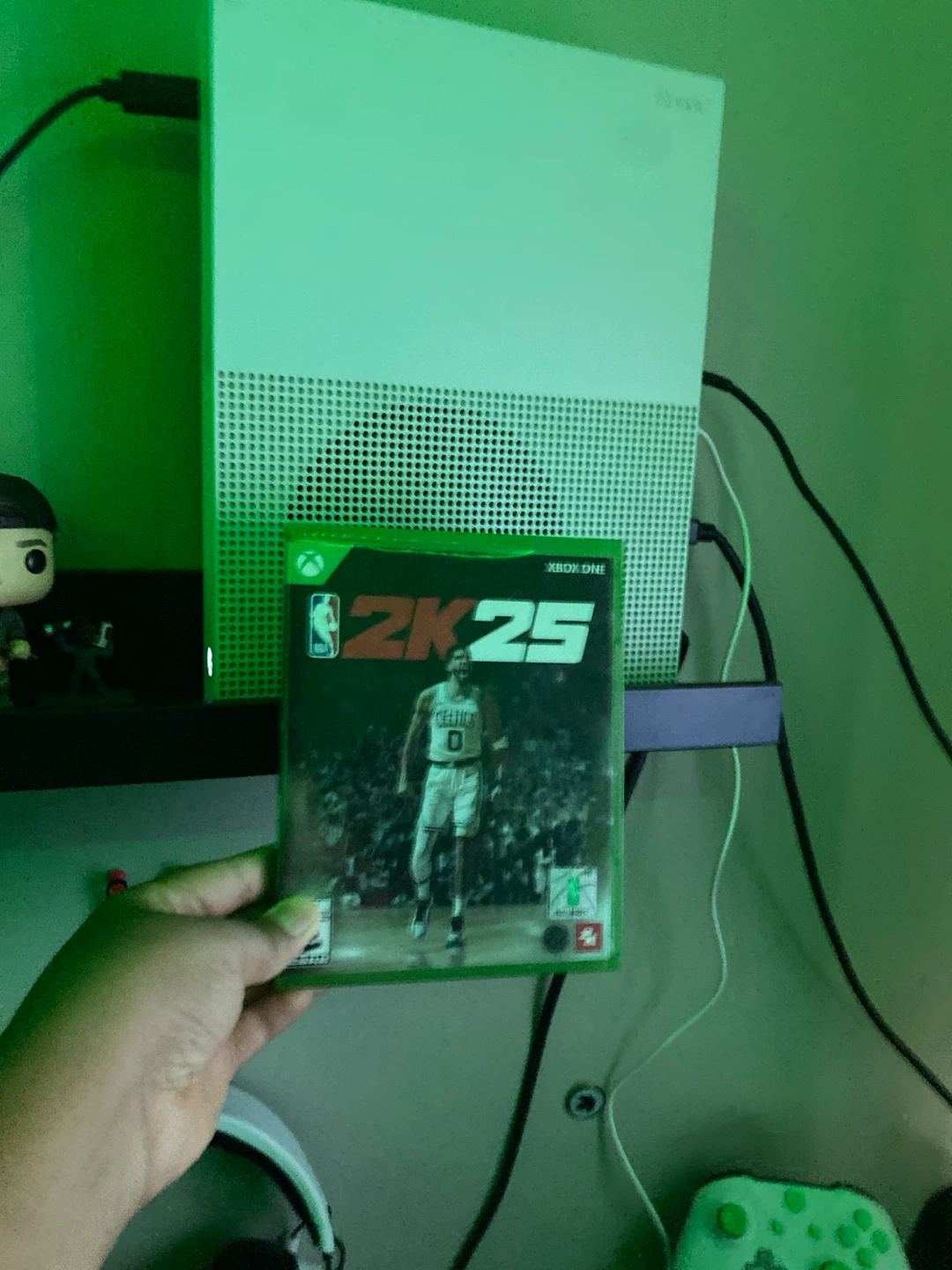 Xbox One S Console with Controller and NBA 2K25 Game - photo 2