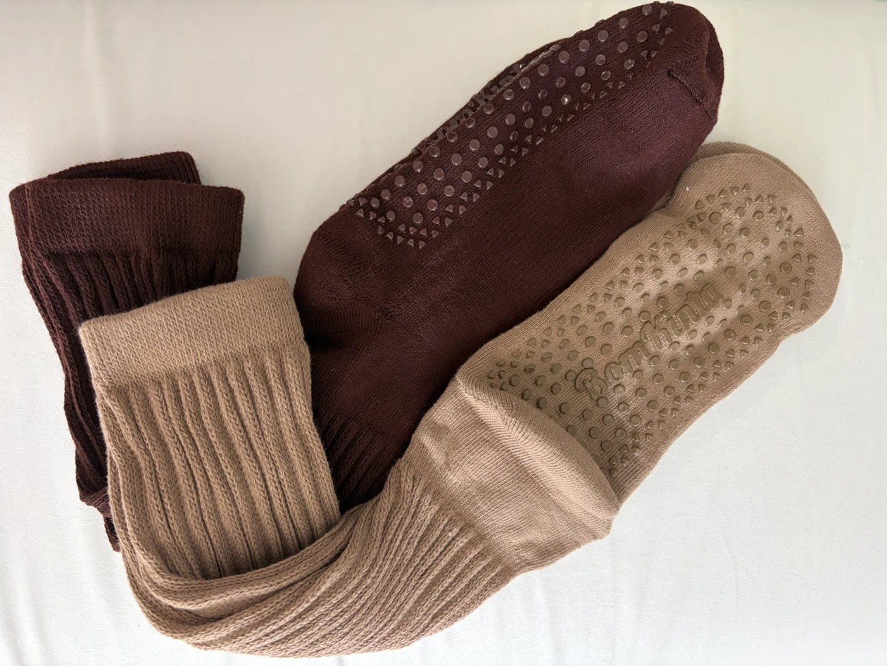 Long Grip Socks - 2 Pairs