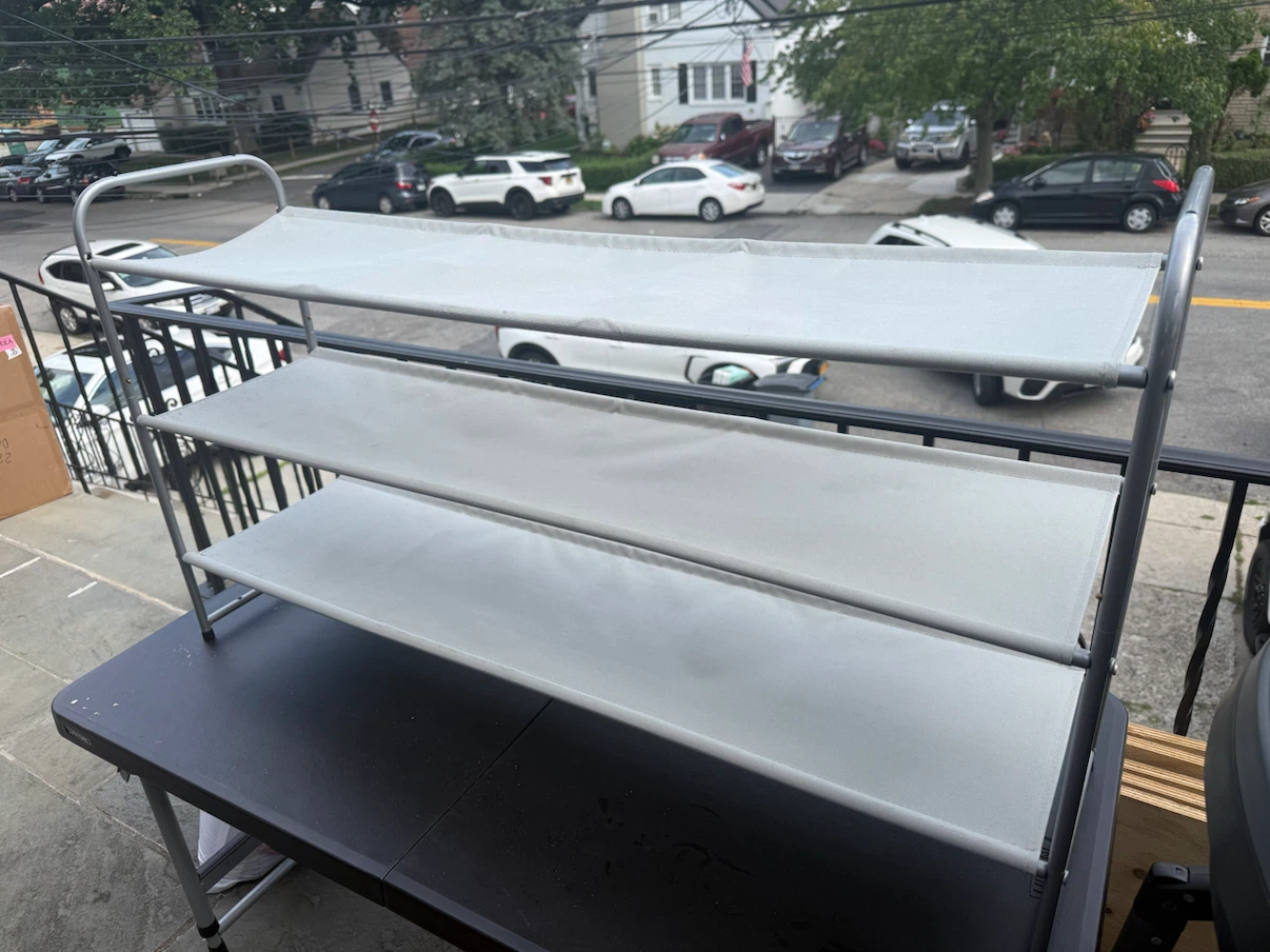 3-Tier Metal Shoe Rack
