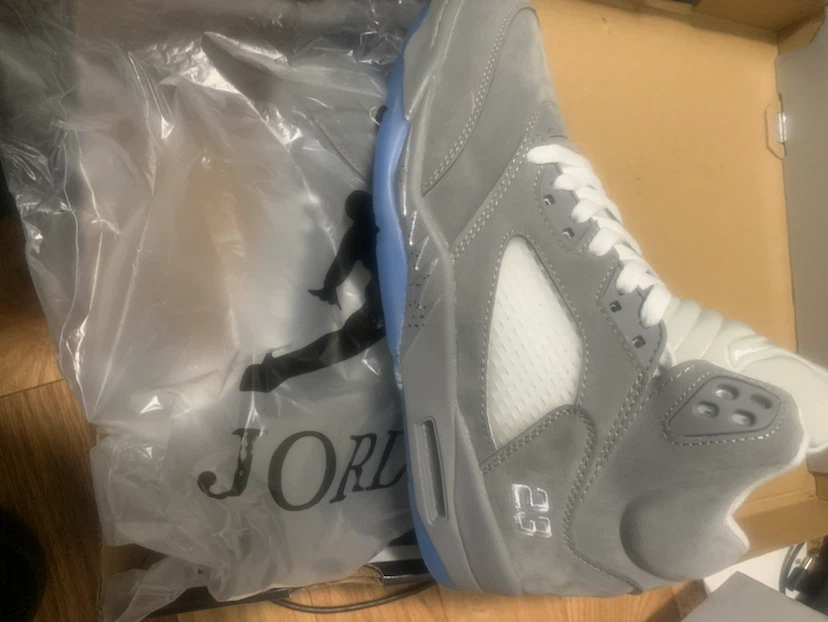Air Jordan 5 Retro "Georgetown" Grey Size 9 1/2 - photo 5