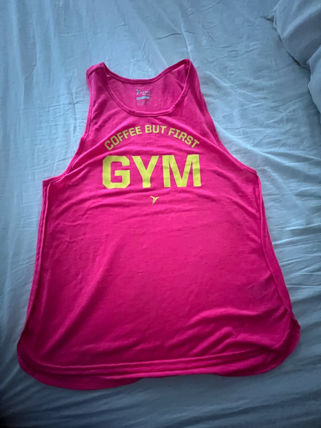 Old Navy Active "Coffee But First GYM" Tank Top