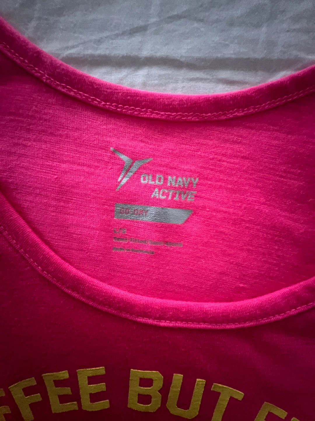 Old Navy Active "Coffee But First GYM" Tank Top - photo 3