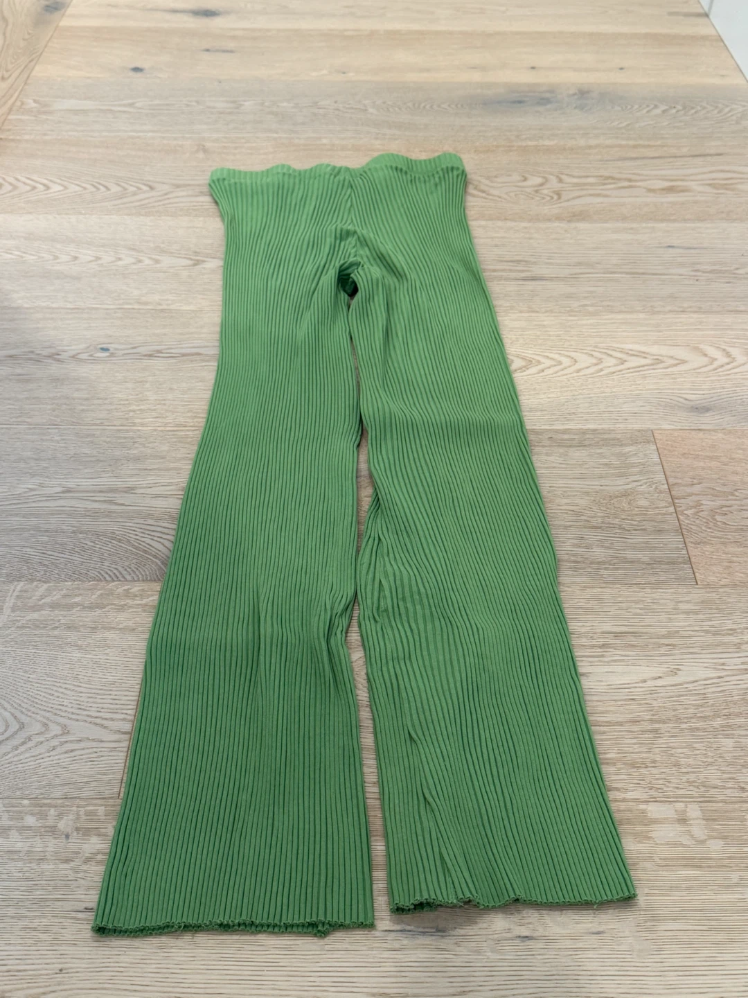 Kotn Ribbed Knit Pants Green Size M - photo 4