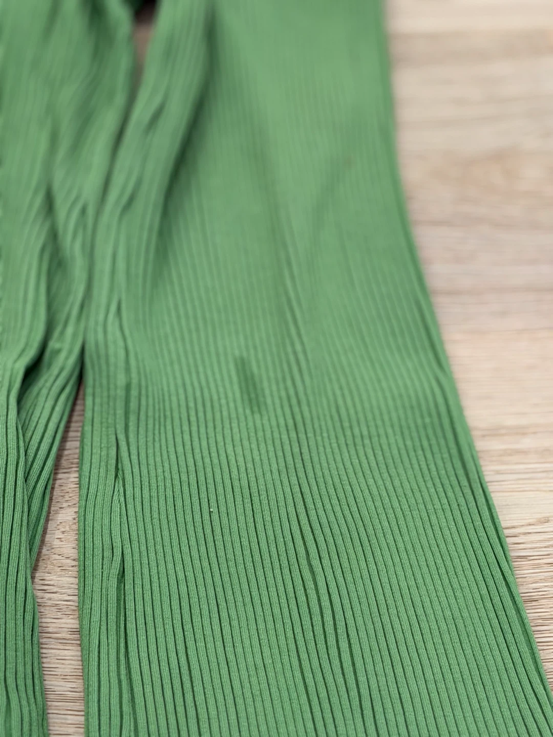 Kotn Ribbed Knit Pants Green Size M - photo 5