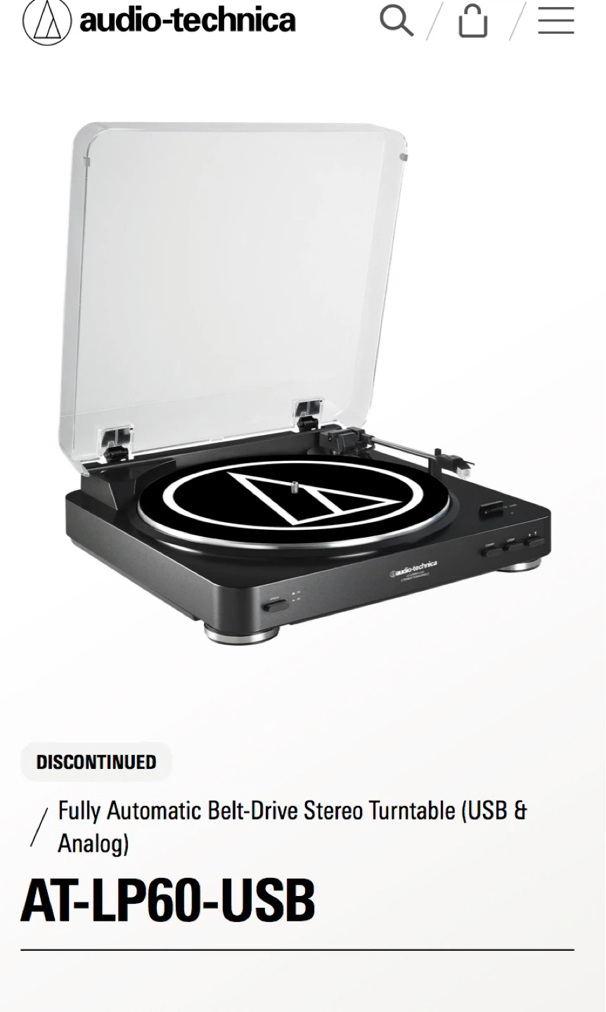 Audio-Technica AT-LP60XUSB Stereo Turntable - photo 2