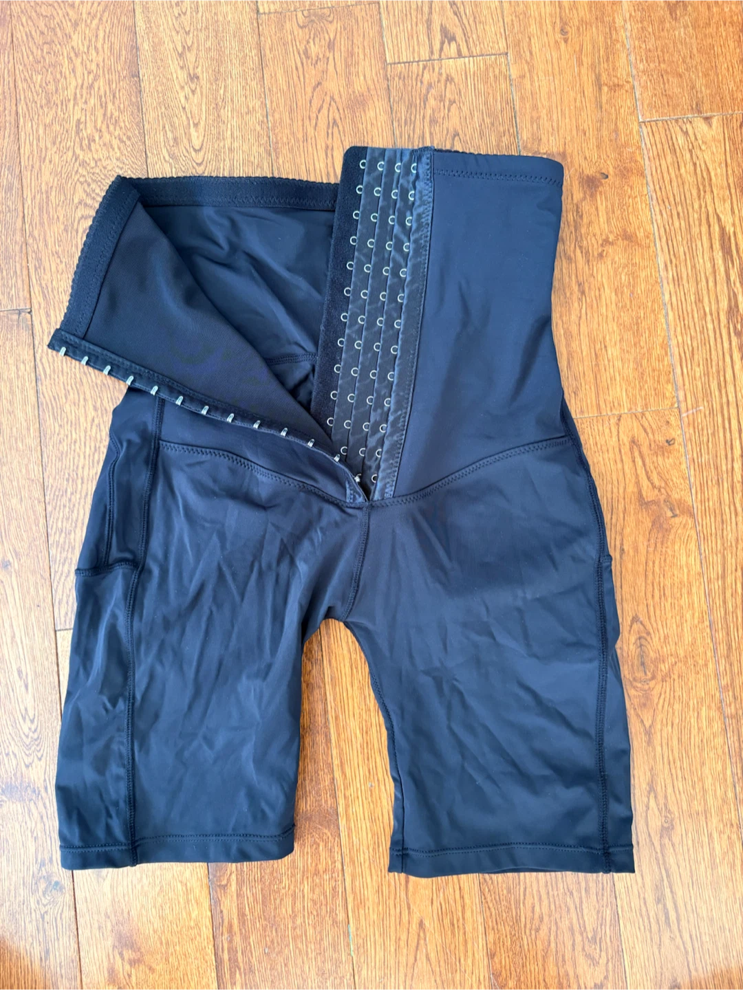 Black High-Waisted Shapewear Shorts