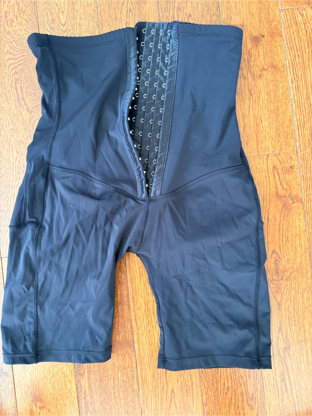 Black High-Waisted Shapewear Shorts - photo 2