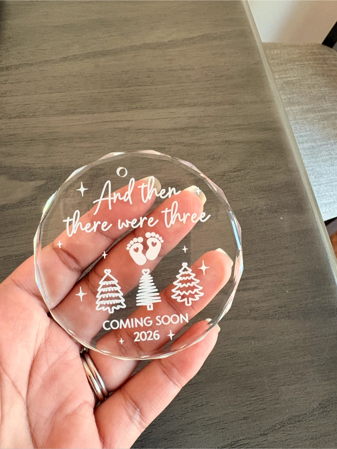 Coming Soon 2026 "And Then There Were Three" Ornament