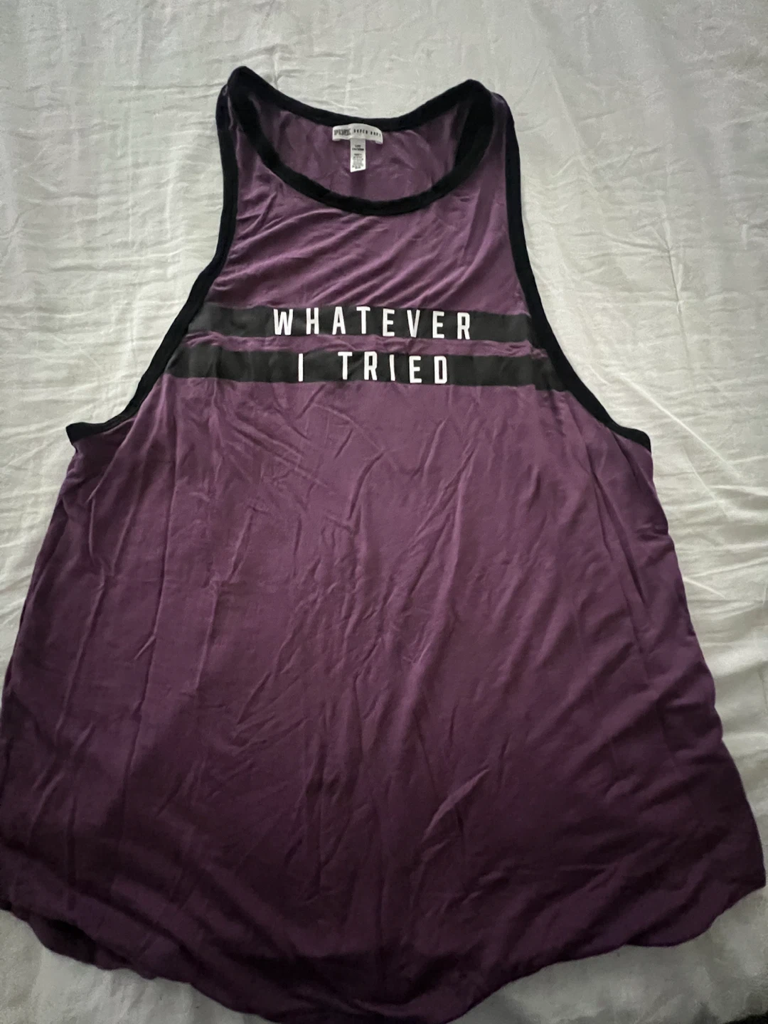 PINK Victoria's Secret "Whatever I Tried" Super Soft Tank Top