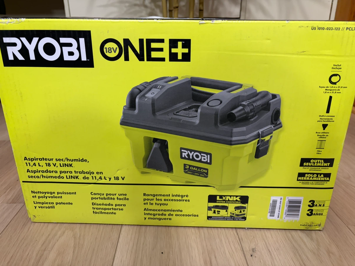 Ryobi ONE+ 18V 3 Gallon Wet/Dry Vacuum