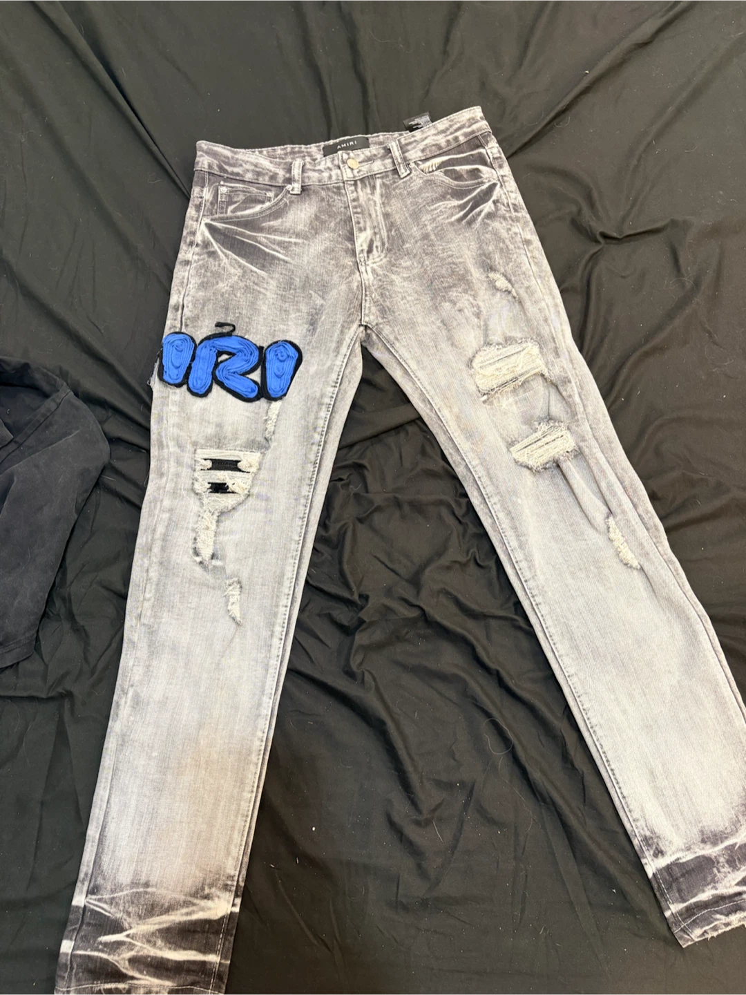 AMIRI Grey Distressed Jeans - photo 5