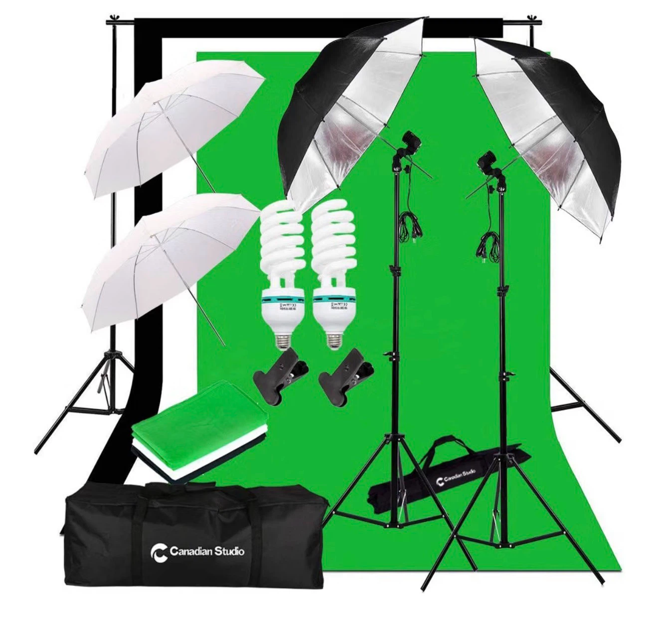 Photography Studio Lighting Kit with Backdrops