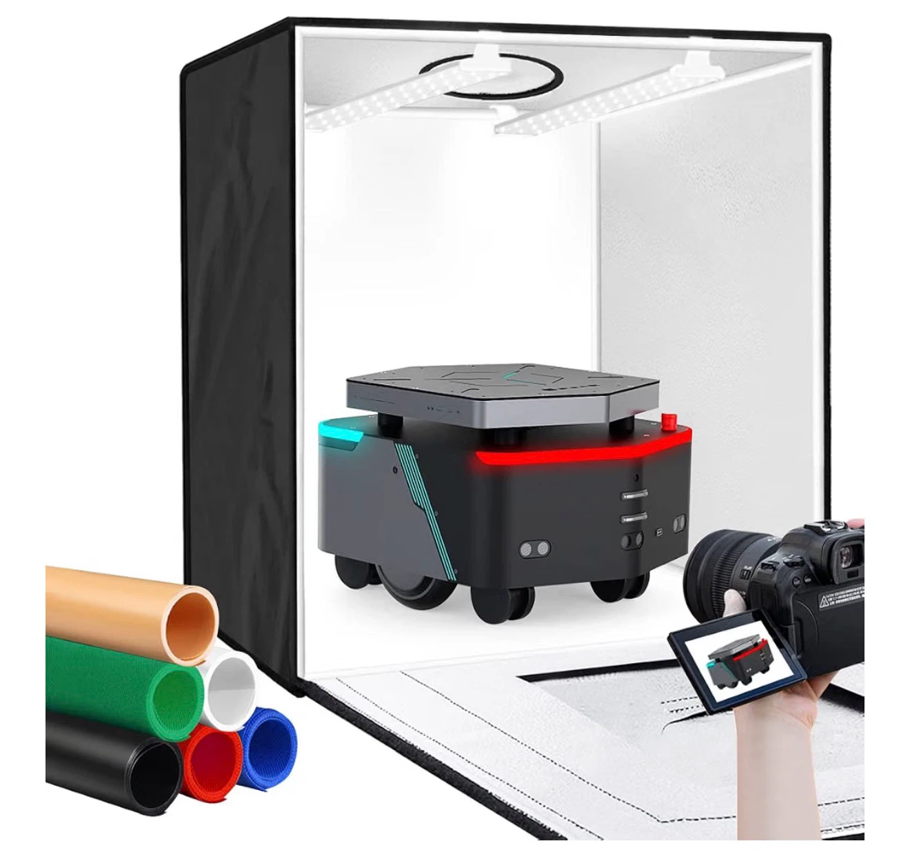 Photography Studio Lighting Kit with Backdrops - photo 5