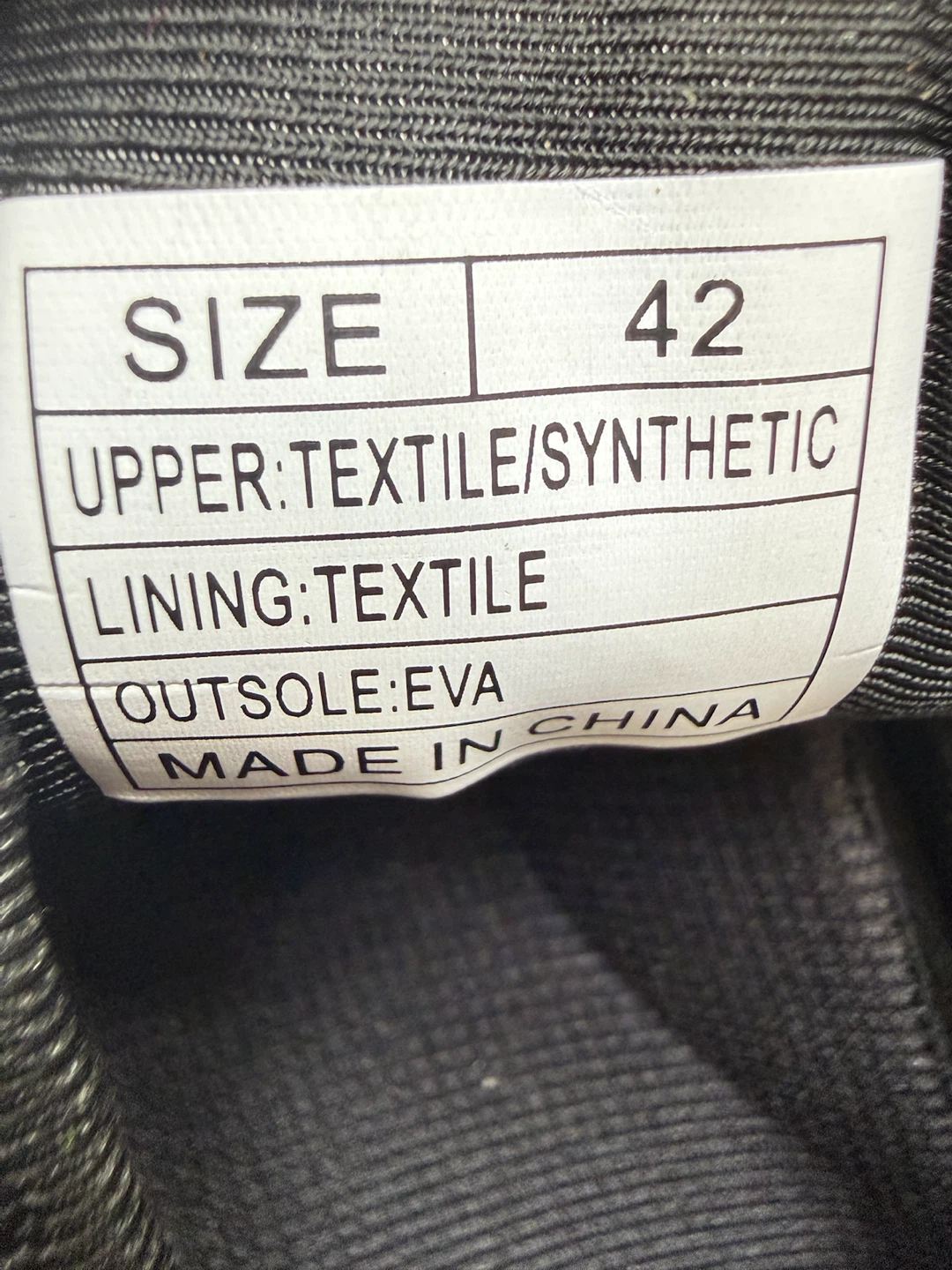 Black Knit Running Shoes - Size 42