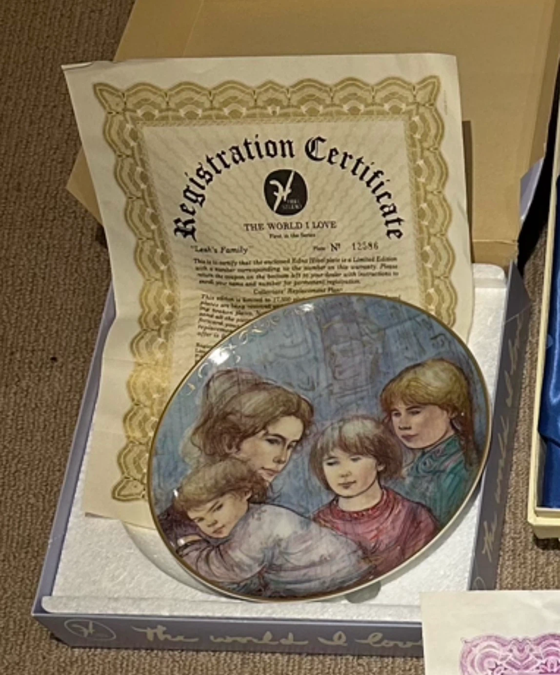 Edna Hibel Nobility of Children Collector Plate Set - photo 2