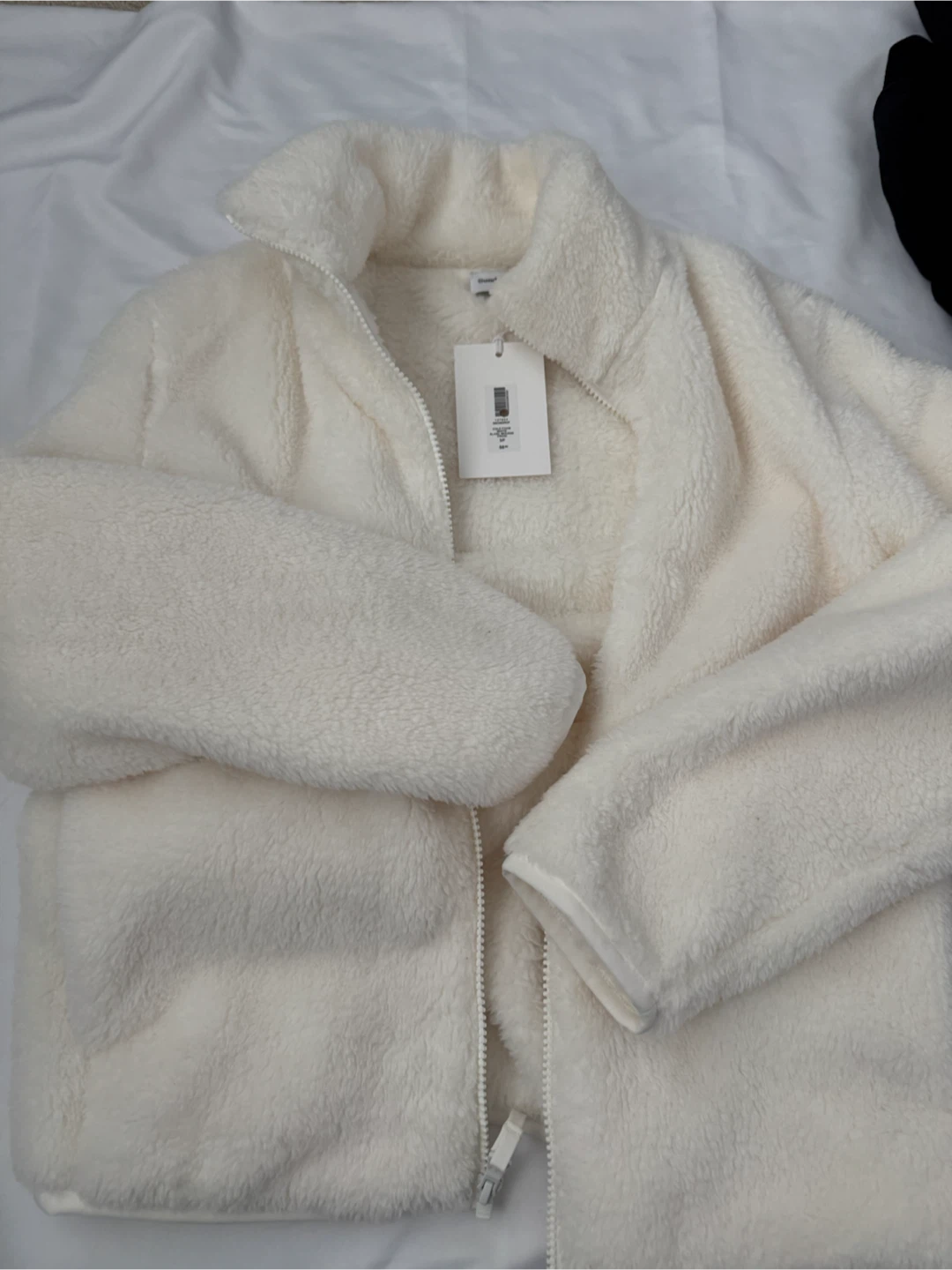 Aritizia Sunday Best Cream Fleece Jacket S/P