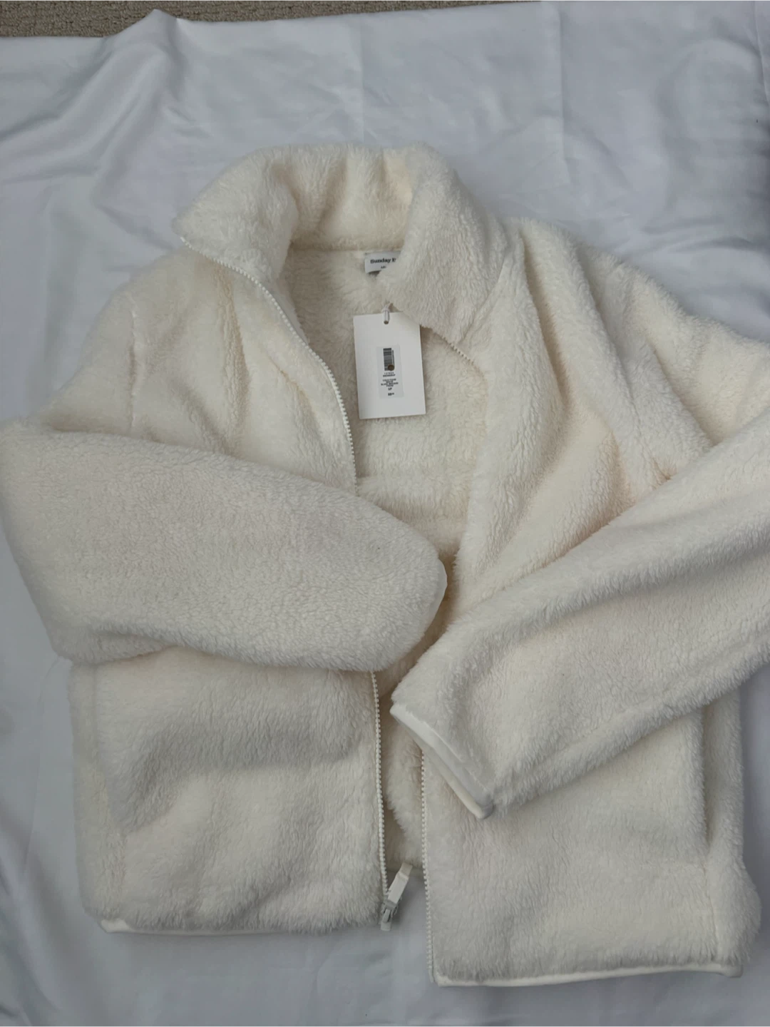 Aritizia Sunday Best Cream Fleece Jacket S/P - photo 2