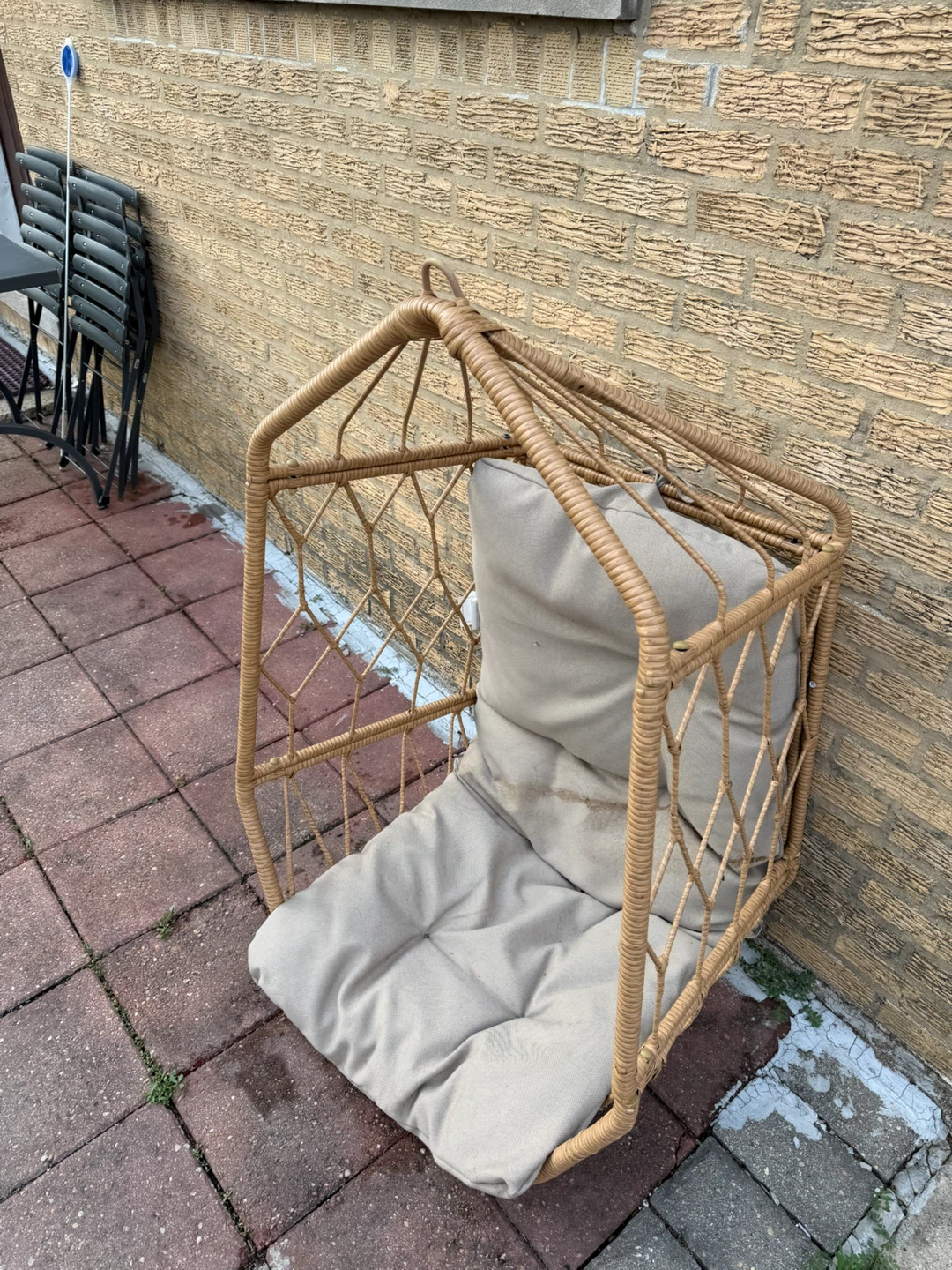 Wicker Hanging Chair with Cushion - photo 2