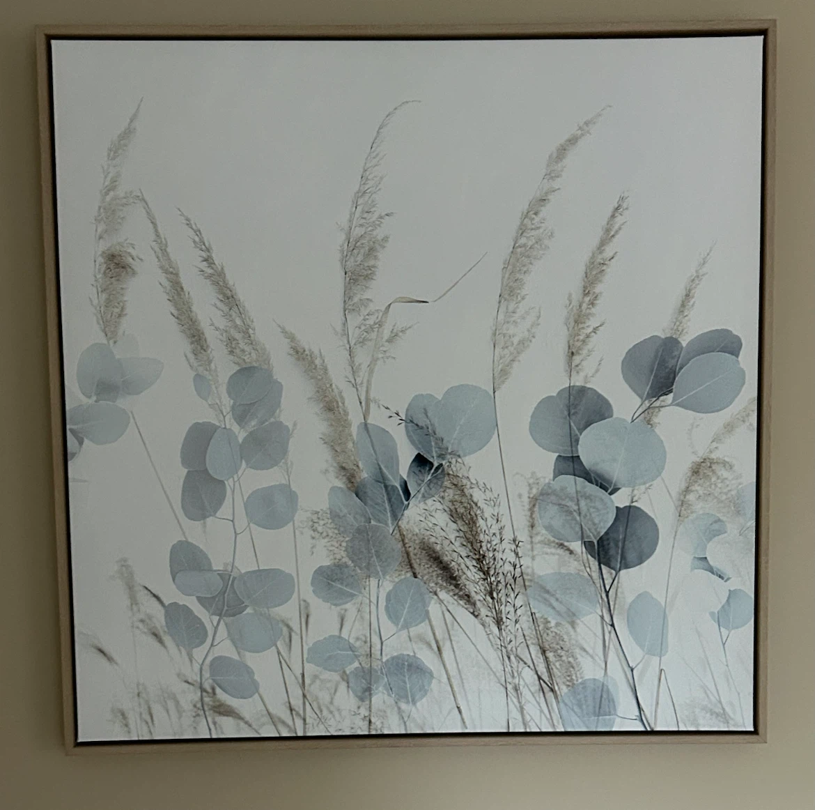 Bouclair Framed Eucalyptus and Pampas Wall Art