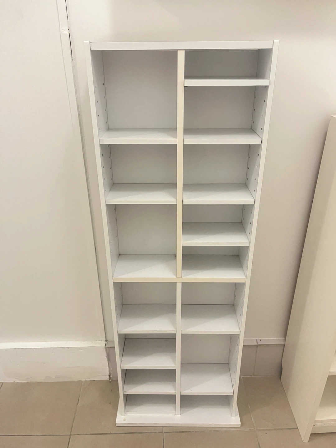 White Tall Shelf Unit
