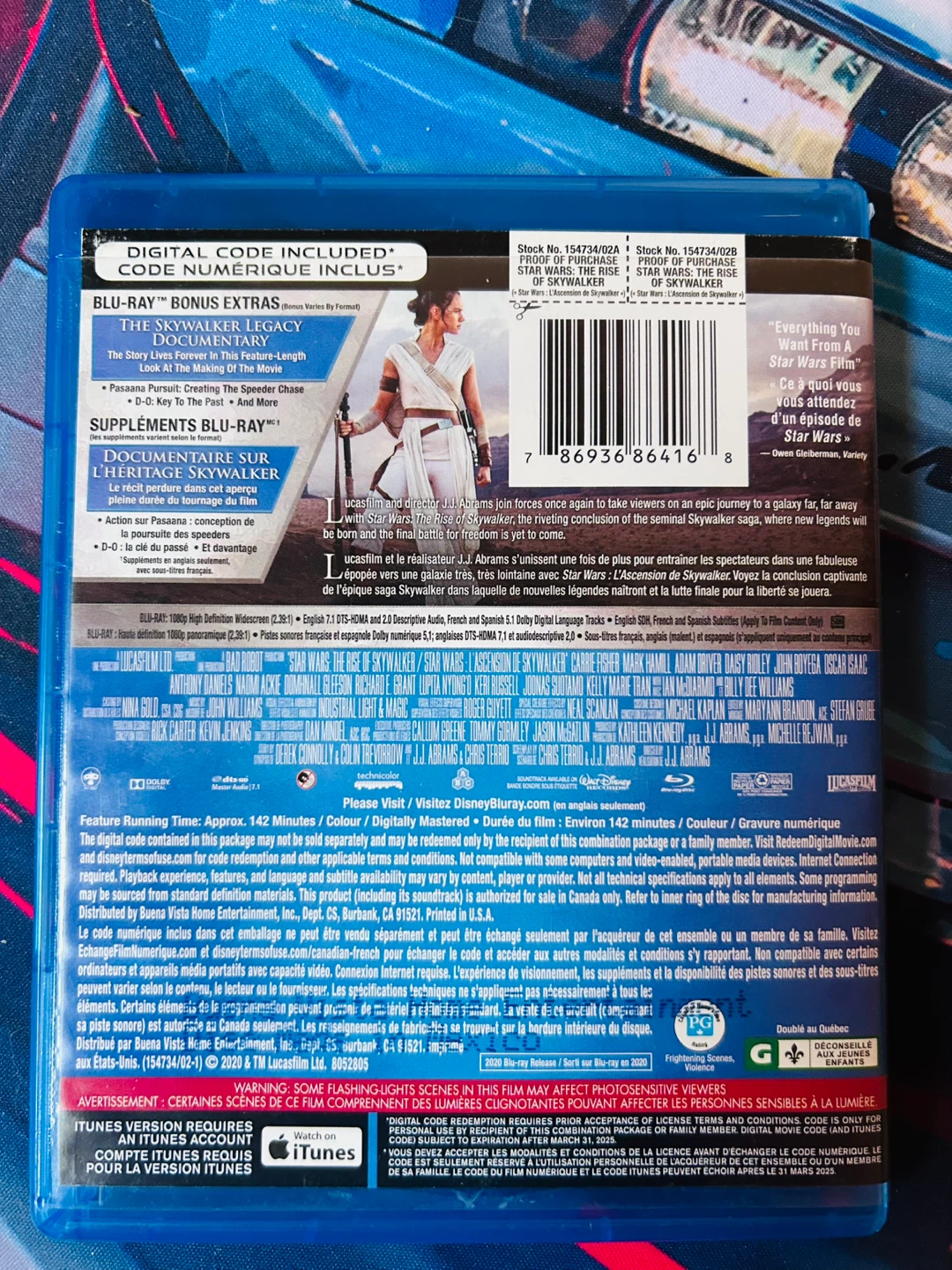 (BONUS CONTENT) Star Wars The Rise of Skywalker Blu-Ray - photo 3