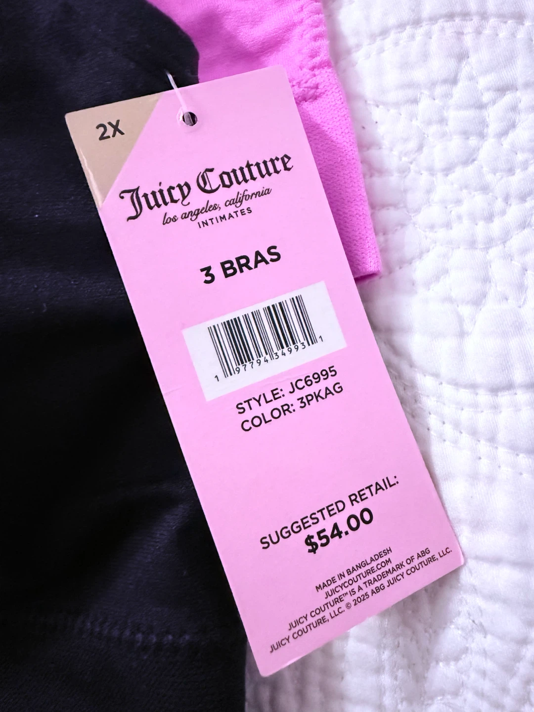 Juicy Couture 3 Pack Sports Bras - photo 3