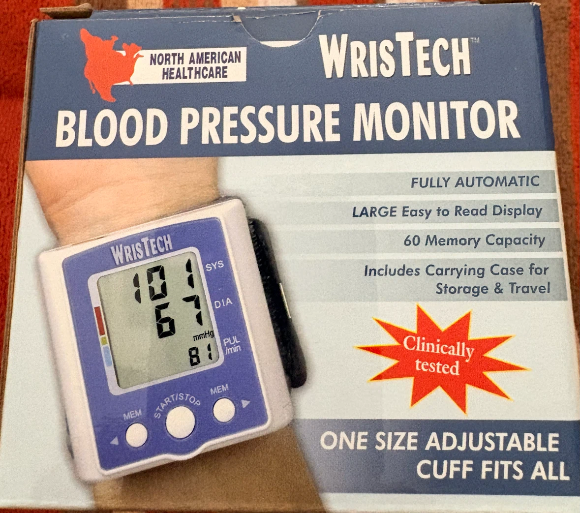 WrisTech Blood Pressure Monitor