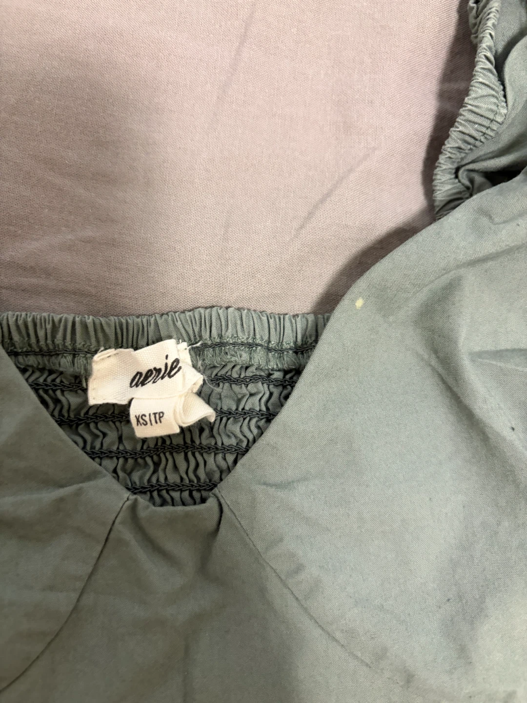 Aerie Smocked Crop Top - XS/TP - photo 2