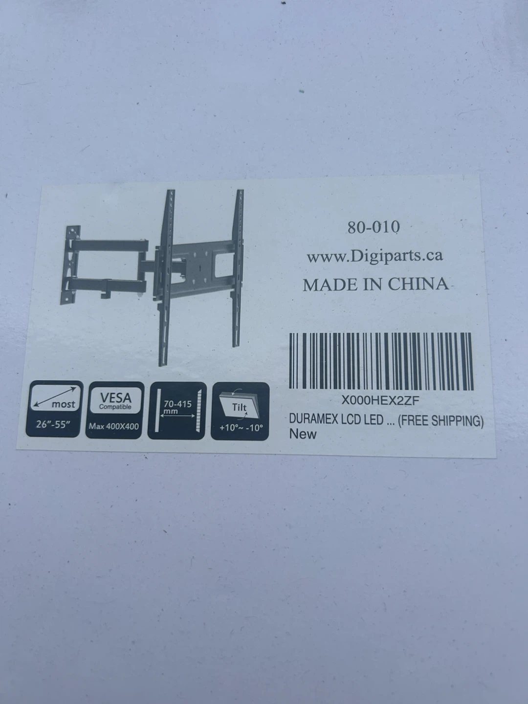 DURAMEX LCD/LED TV Wall Mount 26"-55"