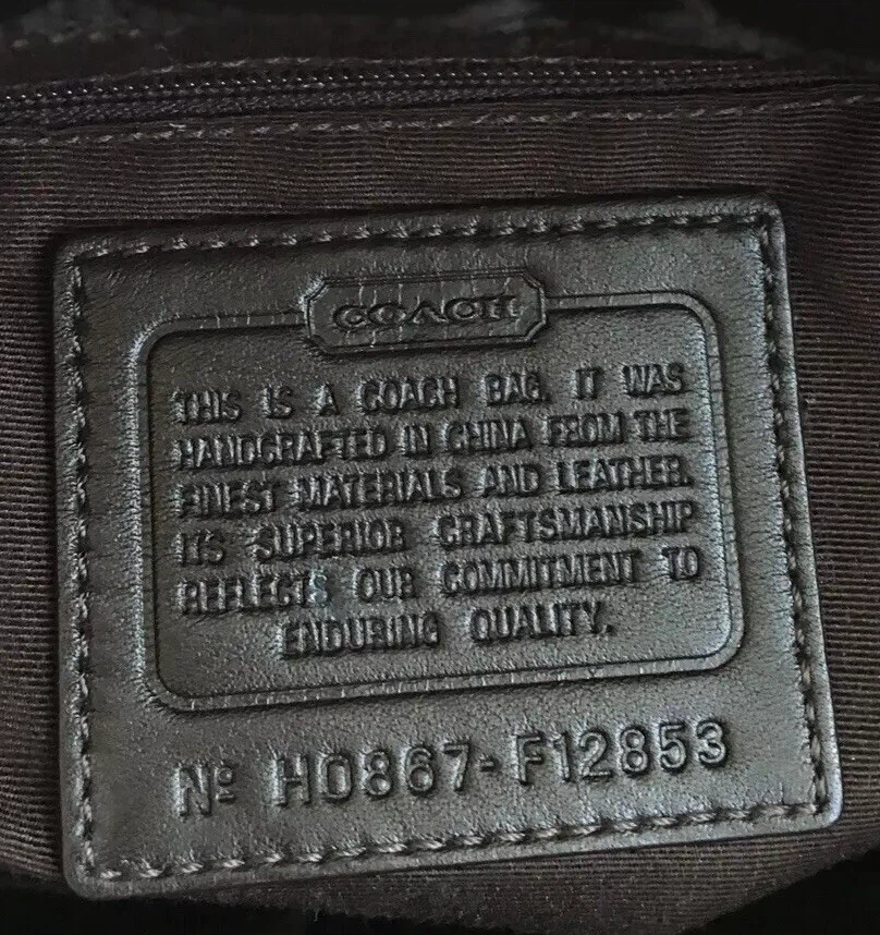 Coach Signature Studded Chocolate Tote Bag - photo 3