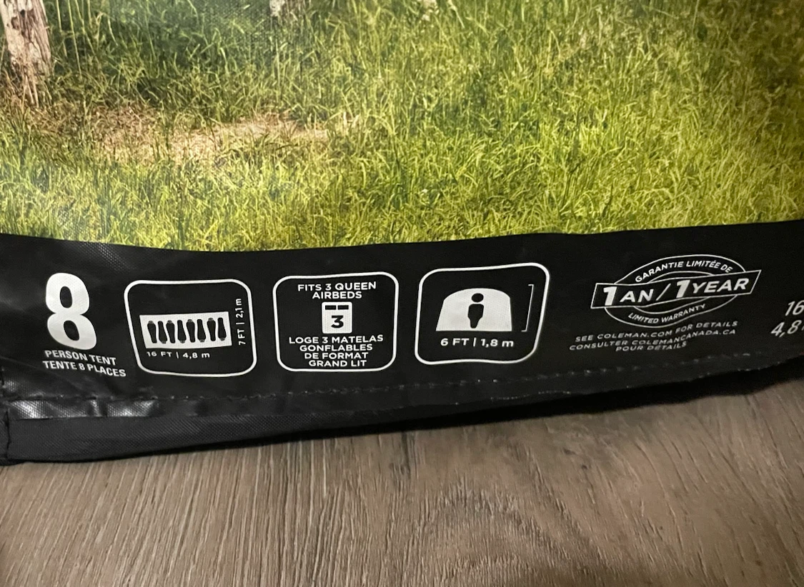 Coleman Skydome XL 8-Person Tent (Used Twice Only) - photo 3