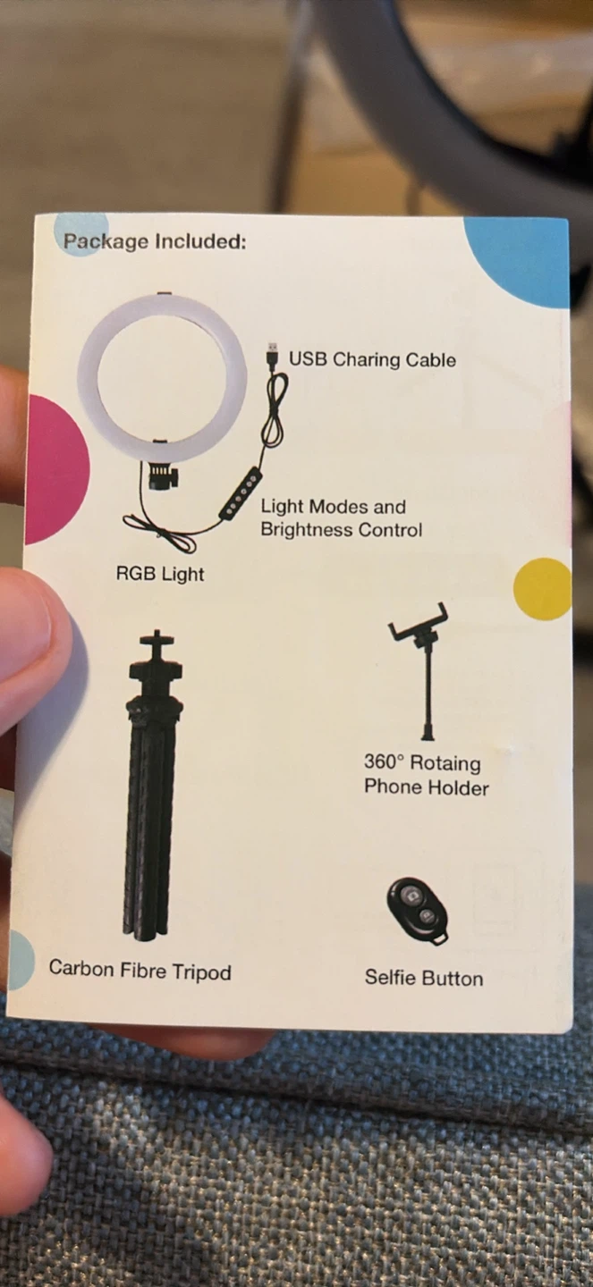 NEW Ring Light with Tripod and Remote - photo 3