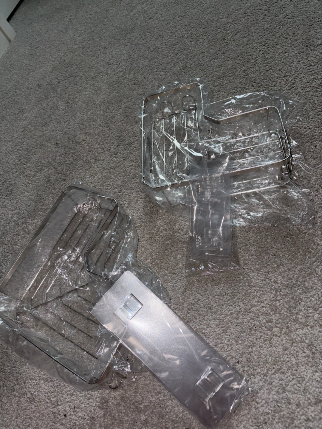 New Stainless Steel Shower Caddy Organizers (Set of 2)