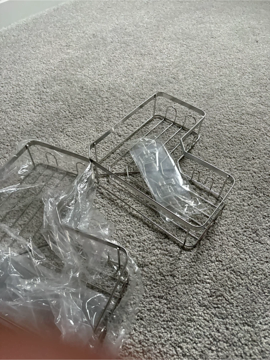 New Stainless Steel Shower Caddy Organizers (Set of 2) - photo 5