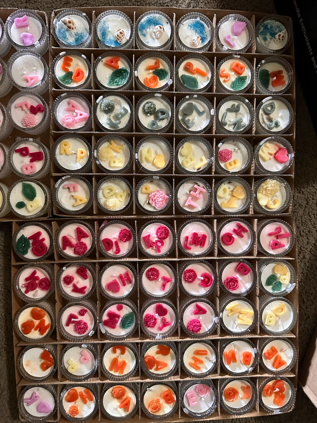 Alphabet and Number Candles
