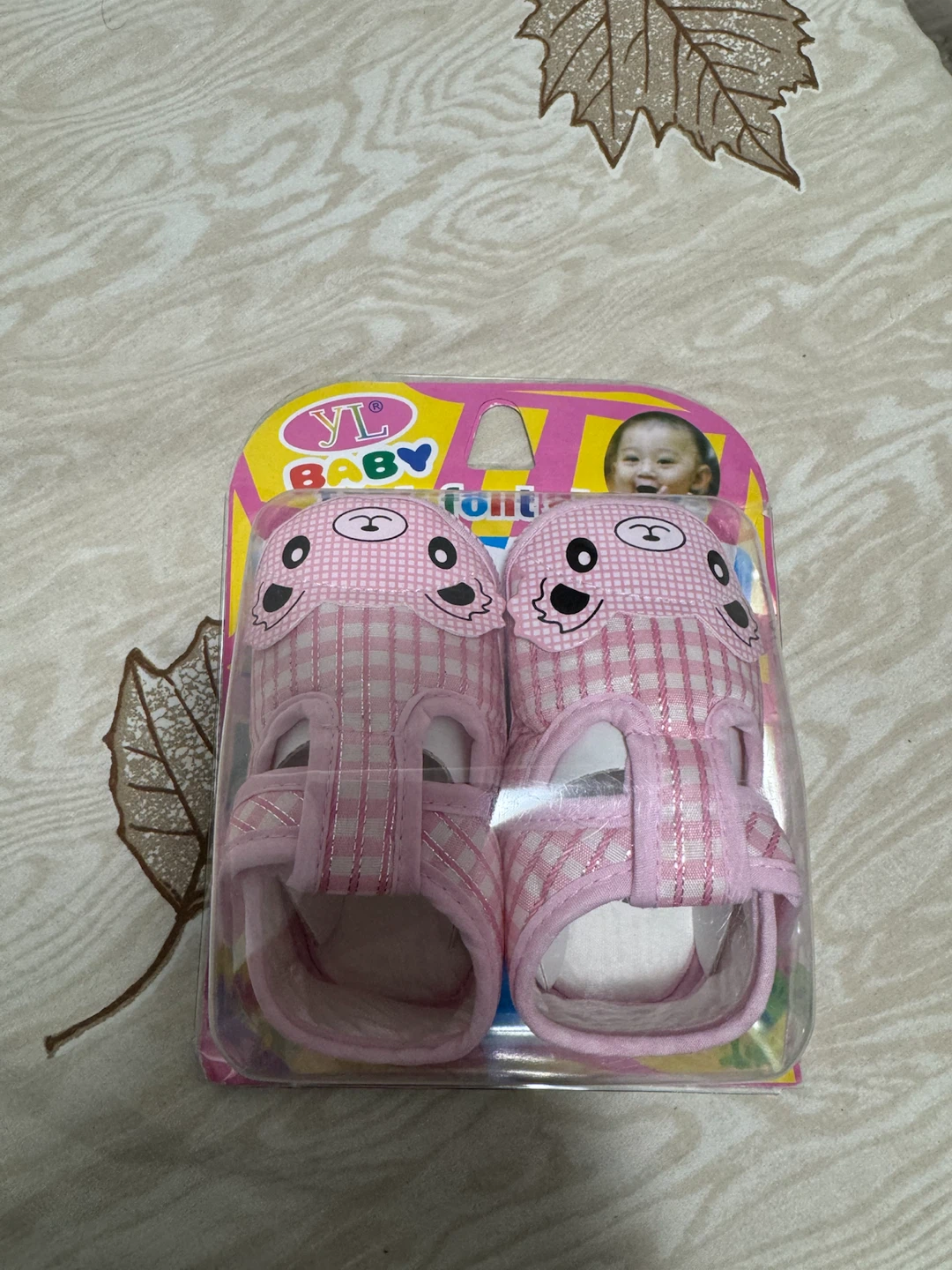 YL Baby Pink Bear Crib Shoes - photo 3