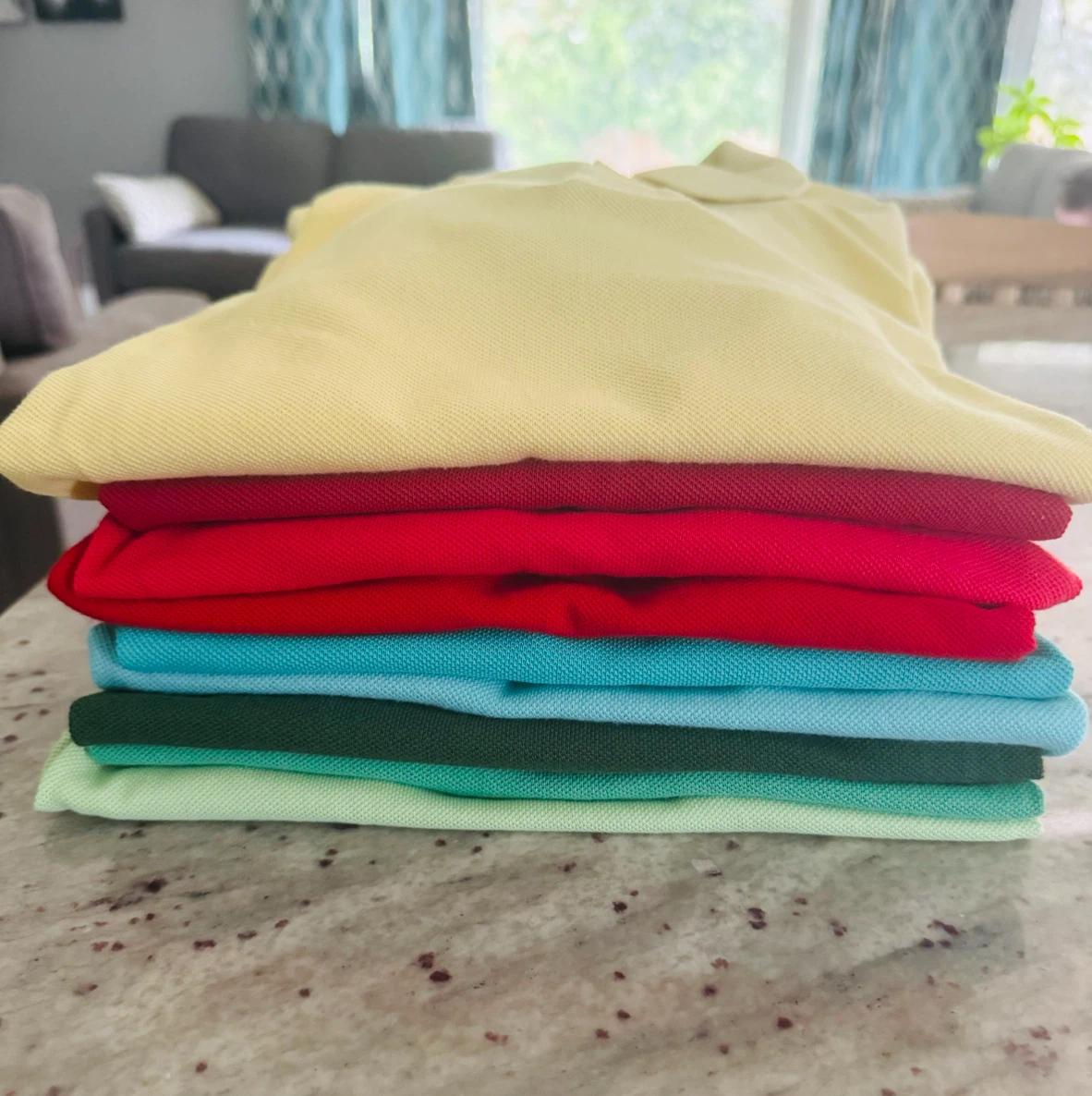 LACOSTE POLO SHIRTS – 9 SHIRTS AVAILABLE - SIZE 3 (SM/MED)