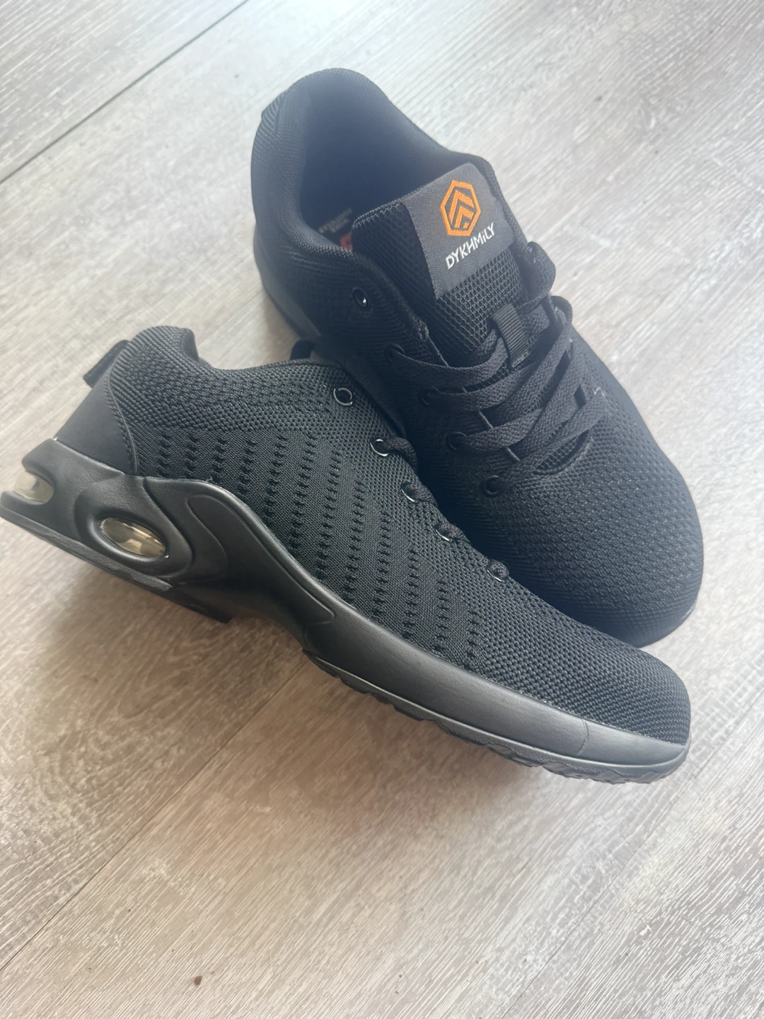 Brand New DYKHMILY Black STEEEL TOE sneakers - photo 2