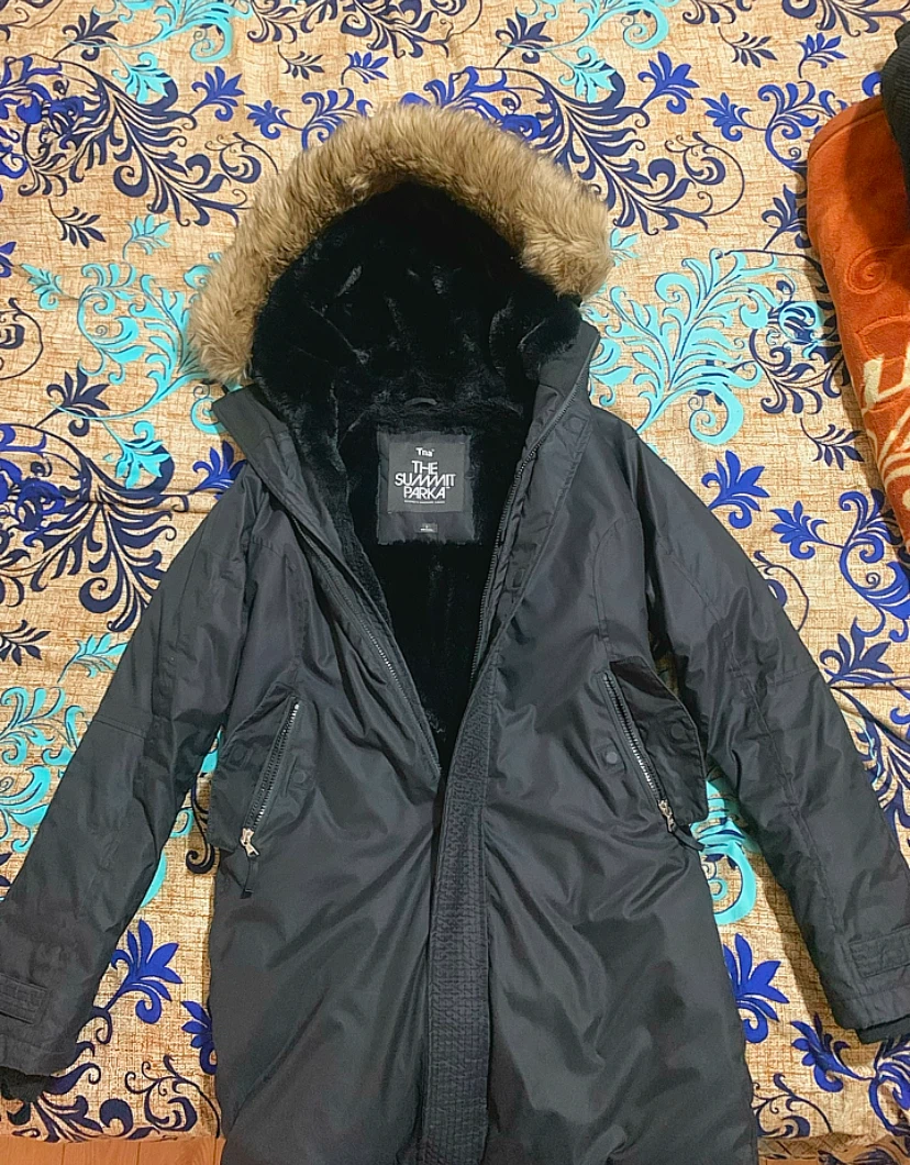 The Summit Parka Black Fur Trimmed Winter Jacket