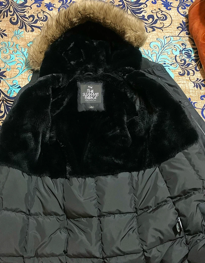 The Summit Parka Black Fur Trimmed Winter Jacket - photo 2